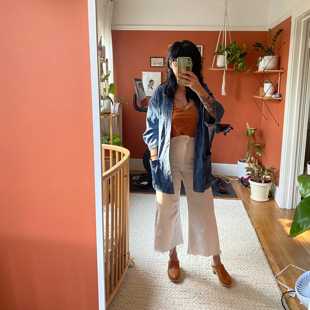 Levi’s blue denim chore/workwear coat size S